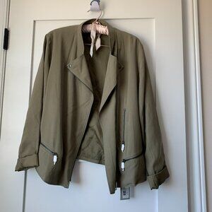 NWT Silk Moto Jacket